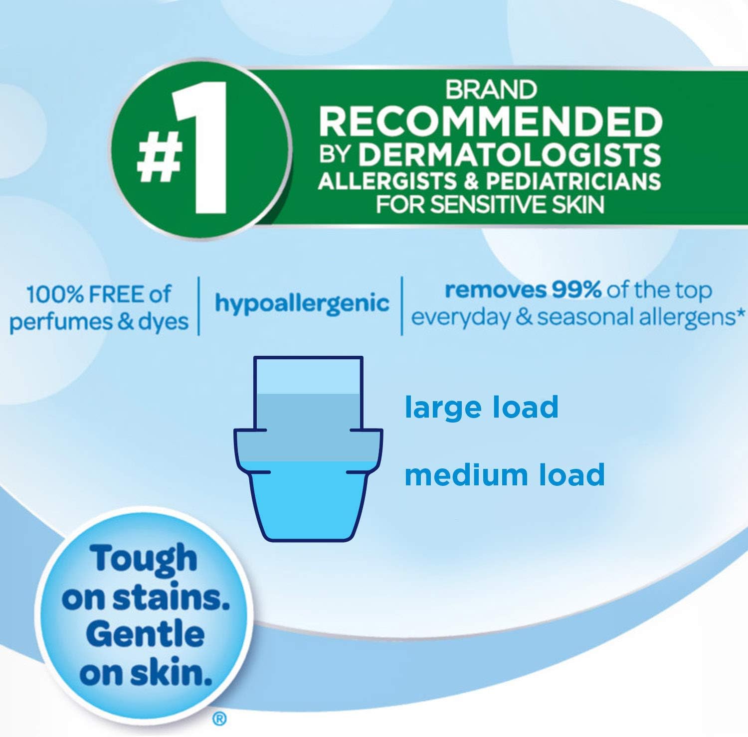 All Liquid Laundry Detergent, Free Clear for Sensitive Skin, 2X Concentrated, 110 Loads: Health & Personal Care