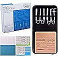 Suture Practice Kit | Kits of Medicine | HD Suture Guides Included | Complete Suture Practice Kit for Medical Students, Veterinarians, Nurses | Durable Silicone Skin Suture Pad | Great Gift