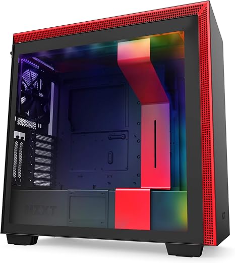 NZXT H710i - Caja PC Gaming Semitorre ATX - Panel frontal E/S Puerto USB de Tipo C -