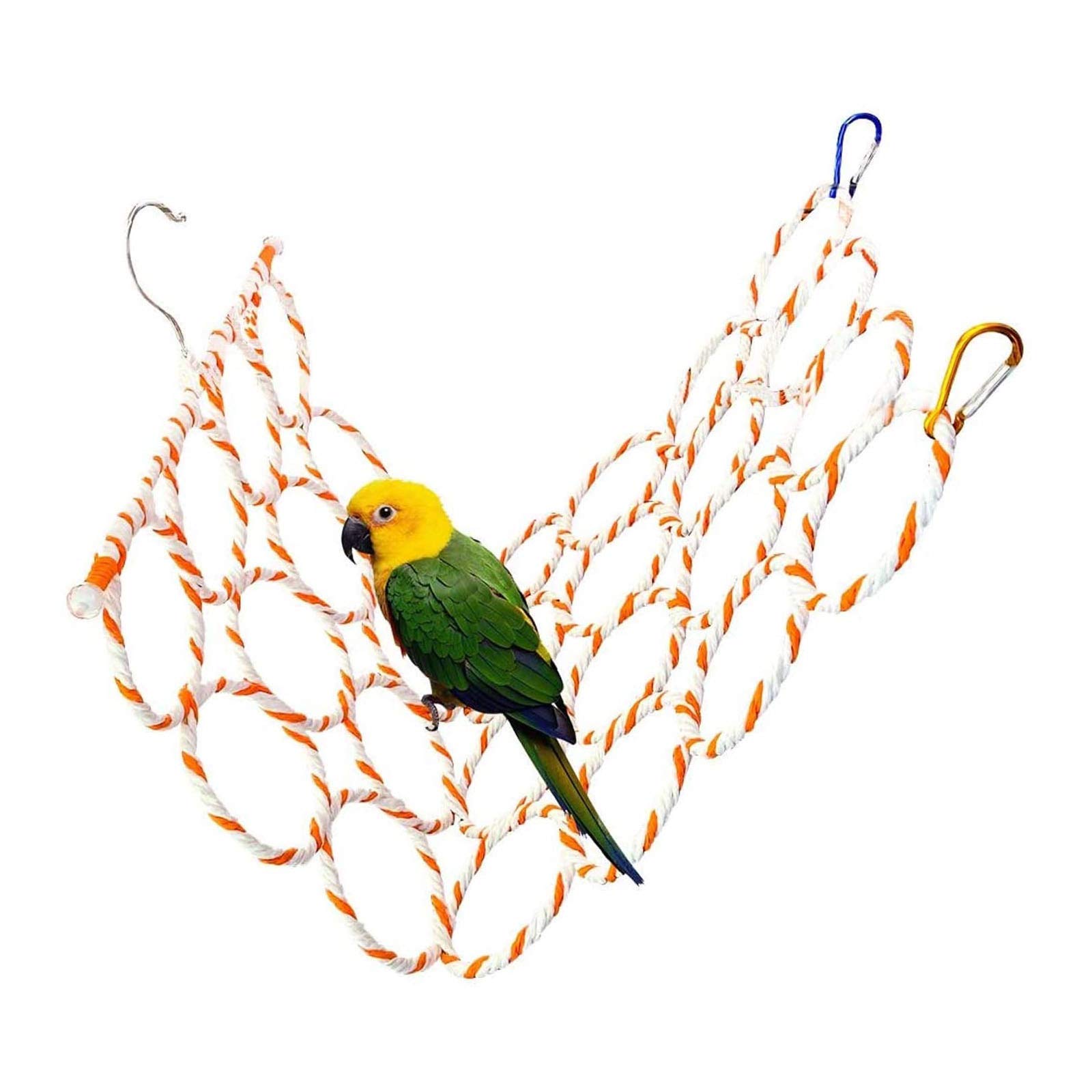 Bird Swings Stand, Toys for Birds Birdcage Perches Hanging Ladders Climbing Toys for Parrot Budgies Parakeet (Randomly Color)