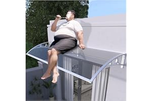 Window Awning Door Canopy Exterior,Awning for Door Entrance, toldos para Patio Exterior,Polycarbonate Awnings for Doors,60/80