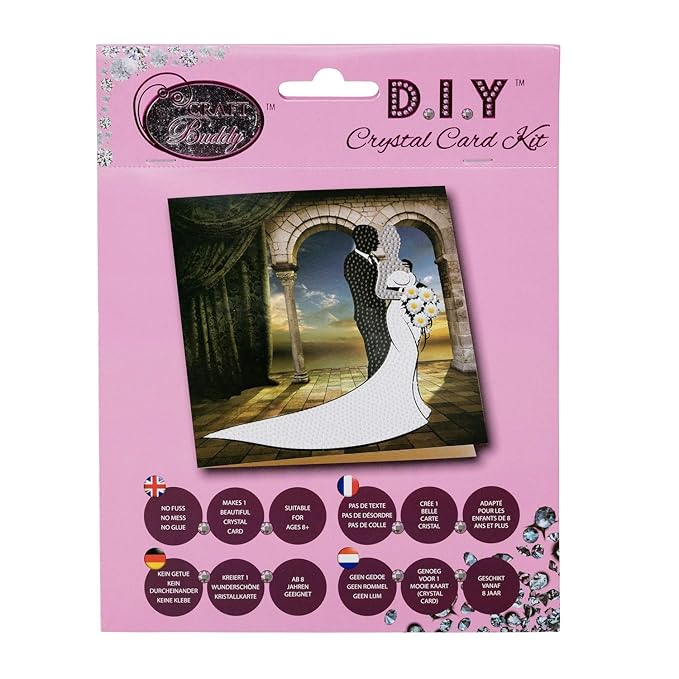 Craft Buddy Crystal Card Making Kit, 5D Diamond Painting Greeting Cards