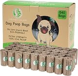 Greener Walker Poo Bags 540 Extra Thick Biodegradable 33x23 cm Brown view 1