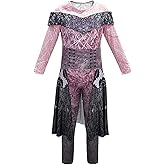 Sunloudy Girls Halloween Costume Evil Audrey Party Long Sleeve Jumpsuit Classic Cosplay Fancy Outfit