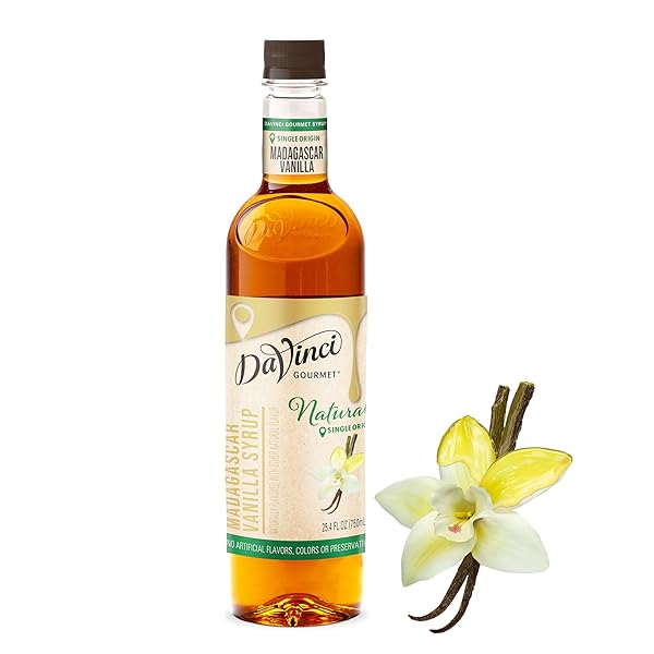 DAVINCI GOURMET NATURALS MADAGASCAR VANILLA SYRUP, 25.4 FL OZ