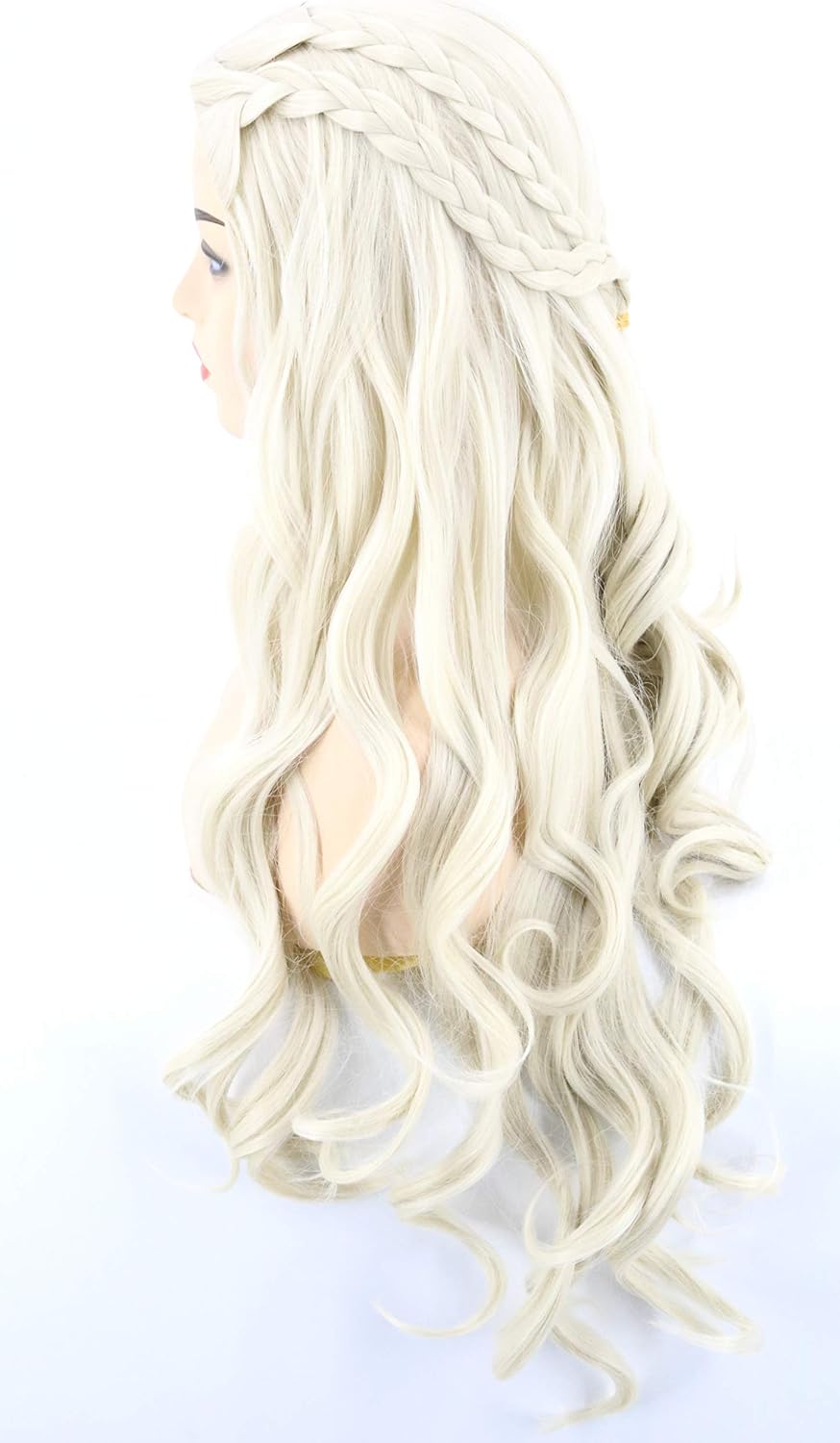 Topcosplay Womens Wigs Blonde Long Curly Wig Cosplay Halloween Costume Wigs - Image 4