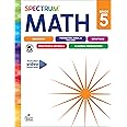 Spectrum 5th Grade Math Workbooks, Spectrum Grade 5 Math Workbook Ages 10 to 11, Math Workbook Covering Geometry, Fractions, Decimals, Algebra Prep, and More, Math Classroom & Homeschool Curriculum