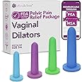 Medium Vaginal Dilators for Pelvic Floor Therapy & Vaginismus Pain Relief – FDA-Cleared Silicone Set with 100+ Tutorials, Support Group & Doctor Access