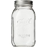 Ball Mason Regular Mouth Quart Jars with Lids and Bands, Set of 12