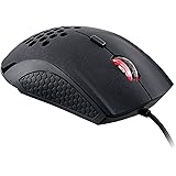 Tt eSPORTS Ventus X Ergonomic Laser Gaming Mouse with 2-Zone Red LED Illumination, 6 Programmable Buttons, 5700 DPI Sensor, Graphical Configuration Interface