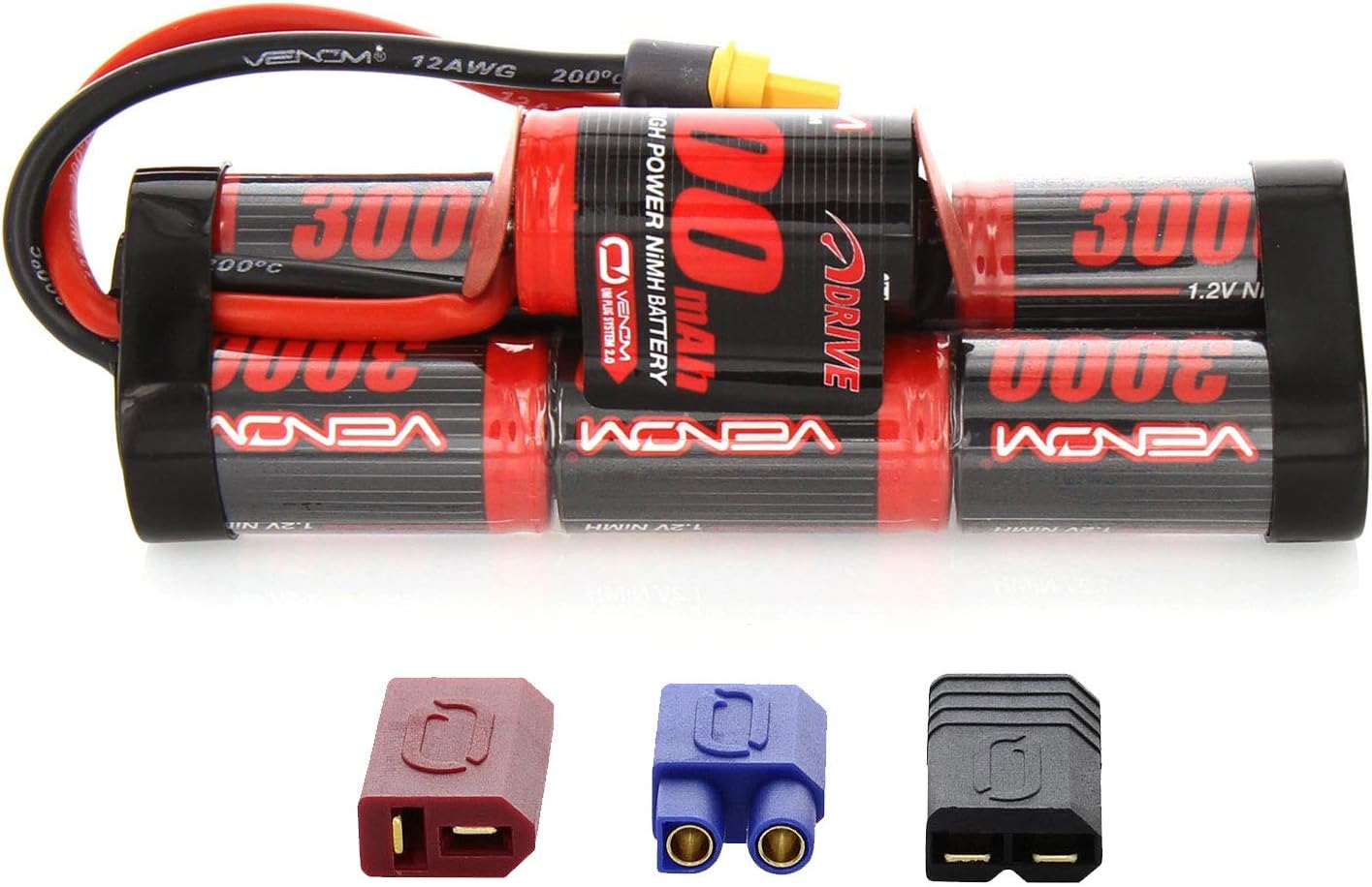 Xingcolo Venom NiMH Battery for Traxxas Stampede 1:10 8.4 3000mAh 7-Cell Hump