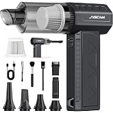 Compressed Air Duster&amp;Vacuum Cleaner, 3-in-1 150000RPM Cordless Air Blower | Car Vacuum Cleaner with Brushless Motor Rechargeable 3-Speed,multiple nozzles for Computer Keyboard Home, Storage Bag Sealing