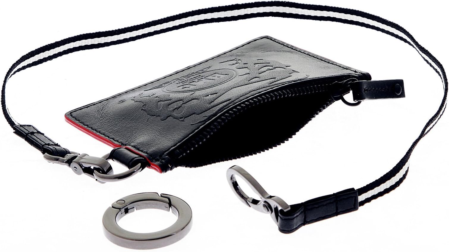 RMC Wallet Martin Ksohoh Black Leather Pouch 138042 FCI2R 9791 REDM5516