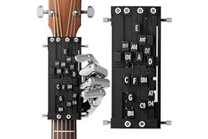 Guitar Chord Presser Dual Guitar Chord Trainer with Instruction & Score Finger Pain Relief Learning Tools for Beginners Frien