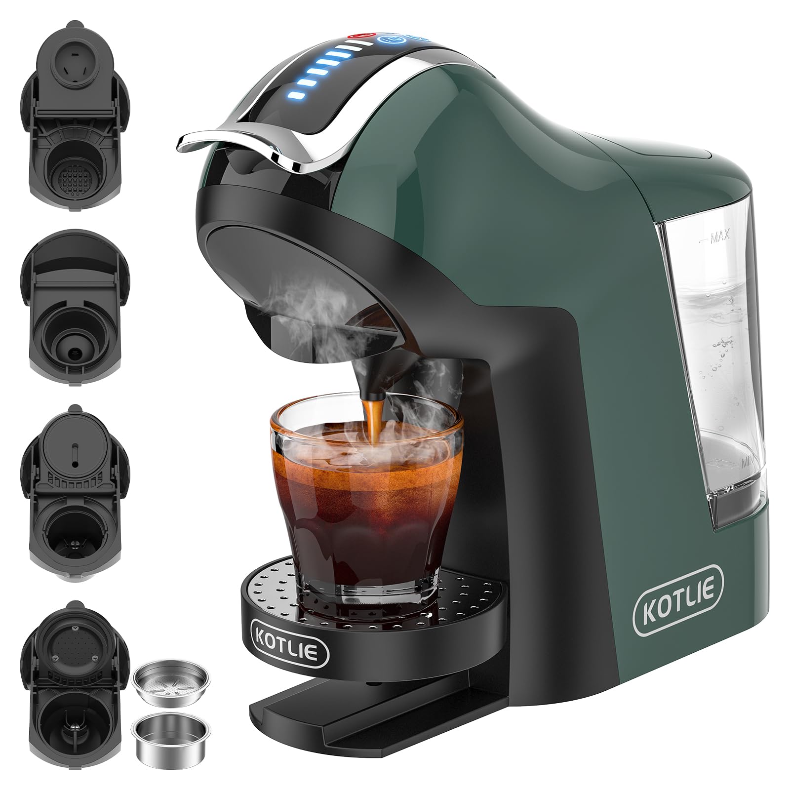 Photo 1 of KOTLIE 5in1 19Bar Multicapsule Espresso Coffee Machine EM-308A Series (Green)
