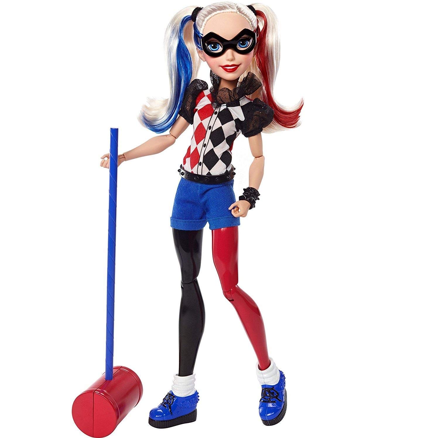 Mattel DLT65 - DC Superhero Girls Harley Quinn 12 Inch Action Figure with Mallet - Batman Villian Doll