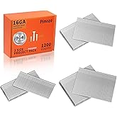 PINOZE 16 Gauge 304 Stainless Steel Finish Nails, 1200-Count (2-1/2", 2", 1-1/2") 16GA SS Finishing Nails, Assorted Framing Nail Gun Nails for Pneumatic, Electric Finish Nailer