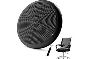 STOROMO Wobble Cushion，Wiggle Seat，Balance Disc Extra Thick ，for Home Yoga Balance Stability Training, Office & Classroom Improve Sitting Posture Relive Back Pain(34cm/13.4in)