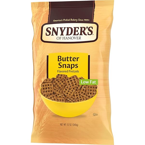 SNYDER’S OF HANOVER BUTTER SNAPS PRETZELS, 12 OZ BAG