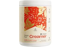 LevelUp Creamer, with Energizing MCT Oil and Collagen Peptides, Keto Coffee Creamer, Supports Natural Energy & Ketone Production - Vanilla Sweet Cream, 22.5 oz