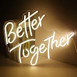 Looklight Better Together Neon Sign Warm White USB 42x33cm Wall Decor view 2