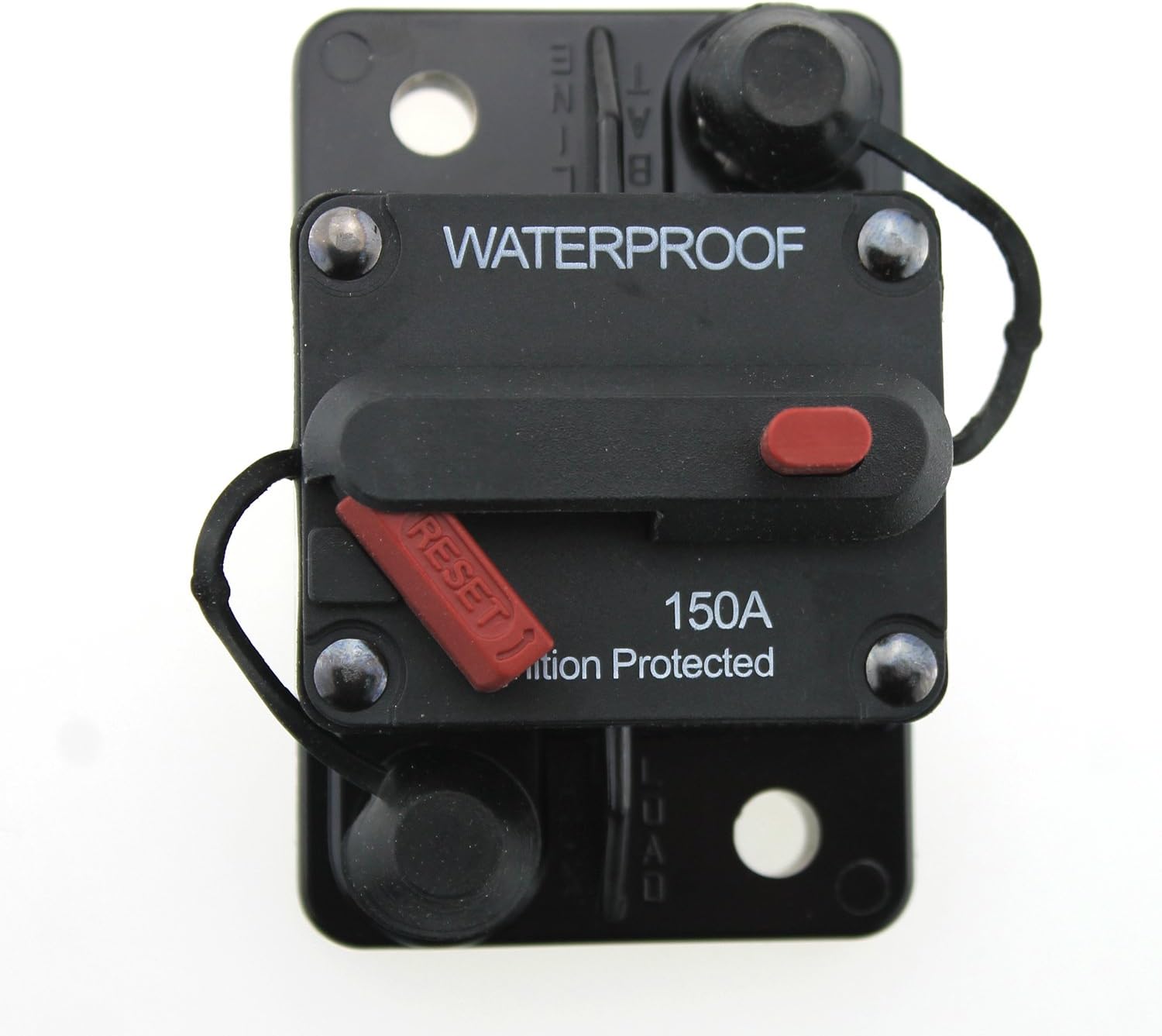 Ambuker 12V-48VDC Waterproof 150 Amp Circuit Breaker with Manual Reset