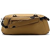 Peak Design Travel Duffel, Extra-Wide Single Zip Access, Weatherproof Shell, 4 External Pockets, Fits Packing Cubes & Camera Cubes, Ideal for Weekend Trips, Versatile Duffel Bag for Travel