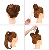 Prasacco 20x Brown Nylon Hair Nets 20" Invisible Mesh Elastic Edge for Buns view 5