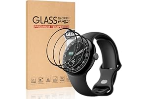 Liuyuxi 3-Pack Screen Protector Compatible with Google Pixel Watch 4 45mm, PMMA Material,3D Curved Edge Full Coverage For Sma