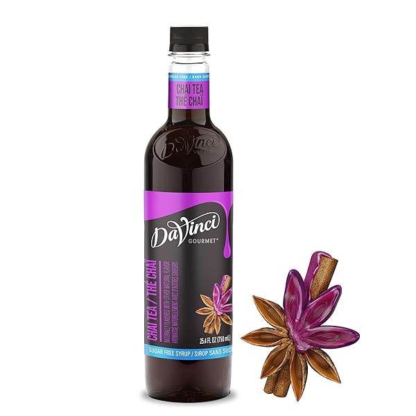 DAVINCI GOURMET SUGAR-FREE CHAI TEA CONCENTRATE, 25.4 FLUID...