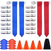Flag Football Set, 14 Player/ 28 Player Football Flags and Belts Set, Includes Belts, Football Flags, Cones