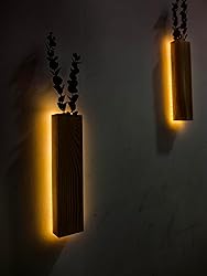 Artificial Eucalyptus with LED Lights Wall Planters