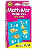 School Zone Math War Multiplication Game Cards: 56