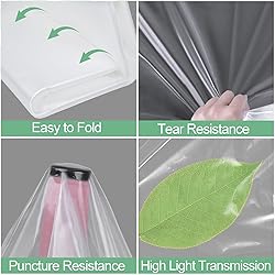 24 x 26 FT Clear Greenhouse Plastic Sheeting, 6 Mil