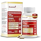 NUSORAN Dihydroberberine - Super Berberine - Patented GlucoVantage 810mg - 5X Absorption - with Resveratrol Cinnamon Grape Seed Extract- Support Metabolism, Digestion