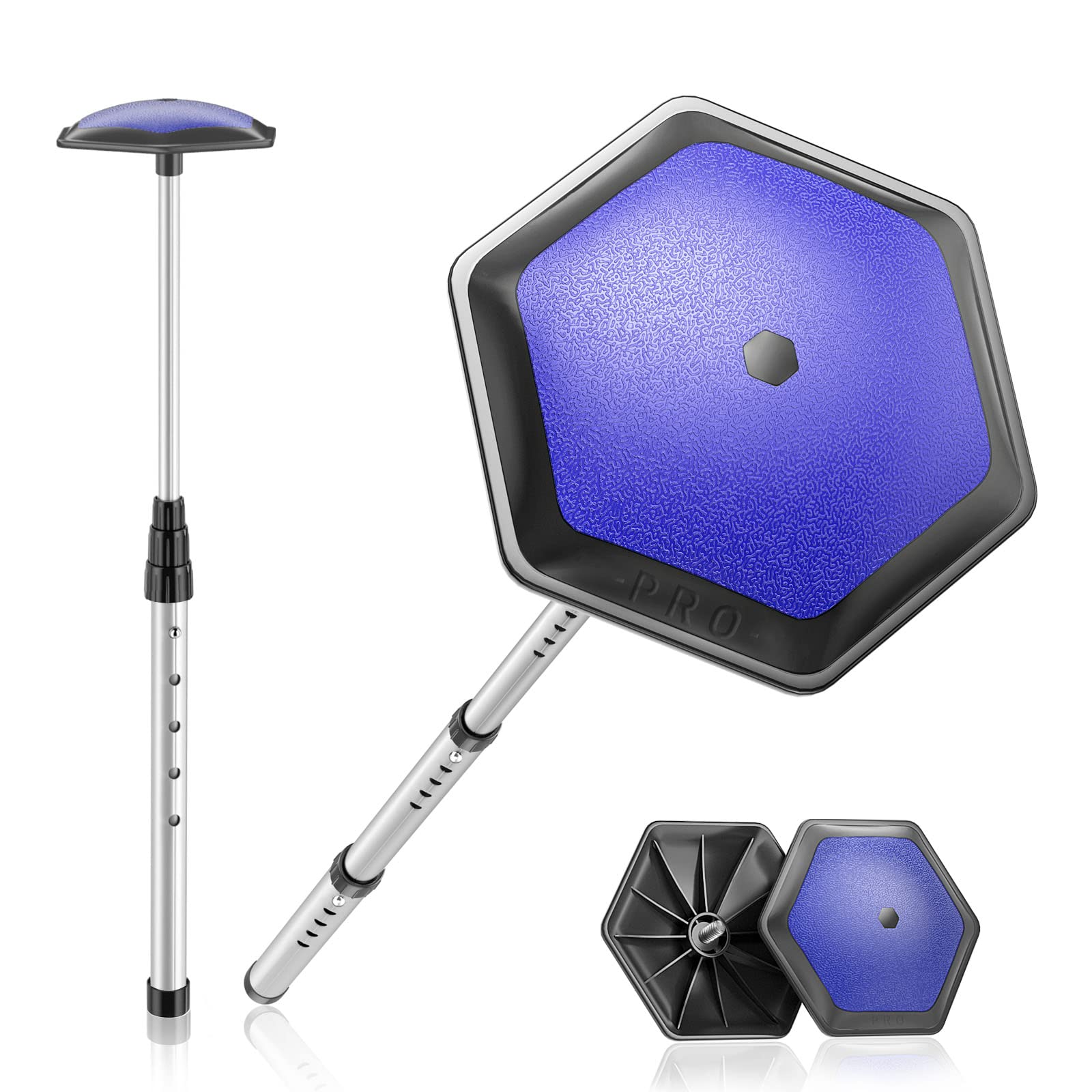 ToVii Portable Golf Club Stiff Arm Support Protector Travel Bag, Sturdy Aluminum Pole, Fully Adjustable to Protect Club Blue