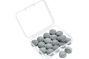 SOLROS STUDIO Billiard Pool Cue Tips - Pool Stick Tips Replacement Repair Kit with Storage Box and Glue for Pool Table Cues Head and Snooker Stick - SOLROS