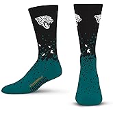 For Bare Feet NFL unisex-child Spray Zone Crew Sock Nfl Youth