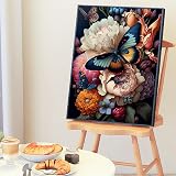 YALKIN Paint by Numbers Kit Butterfly 16x20in Canvas DIY Color Oil Acrylic view 3