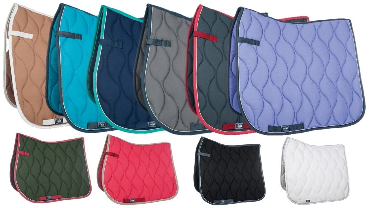 HKM Siena PonyViels Saddle Cloth Raspberry/Sand