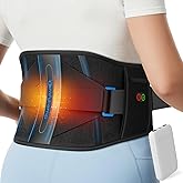 Comfytemp Cordless Heating Pad with Back Brace for Lower Back, FSA Eligible HSA Portable Wireless Wearable Heated Waist Belt, Rechargeable Lumbar Support Birthday Gift, 3 Heat 3 Timer, 52"(No Massage)