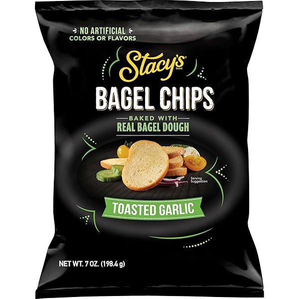 STACY’S BAGEL CHIPS, TOASTED GARLIC, NO ARTIFICIAL COLORS...