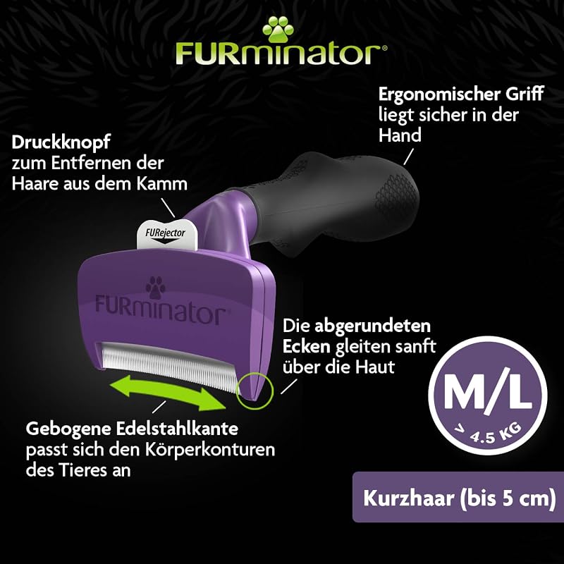 deShedding Tool Katzen Größe M,L Kurzhaar