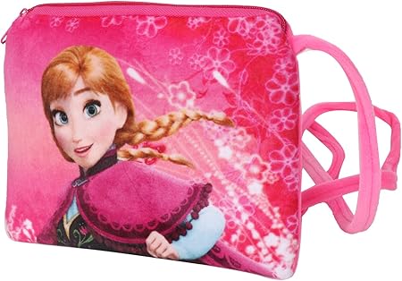 Chords Dark Pink Disney Frozen Young Princess Anna Sling Bag for Girls 20CM
