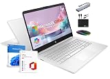 HP 14" Laptop 2025 Business Student Slim Computer, Lifetime MS Office, Copilot AI, Quad-Core Intel CPU, 16GB RAM, 628GB Storage (128GB UFS+500GB Ext), MarxsolAccessory, Wi-Fi 6, Win 11 Pro, Silver