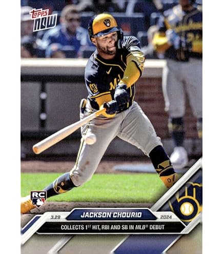 Carte Baseball Jackson Chourio Rookie - 2024 Panini Select - Orange Flash Prizm - Brewers #6