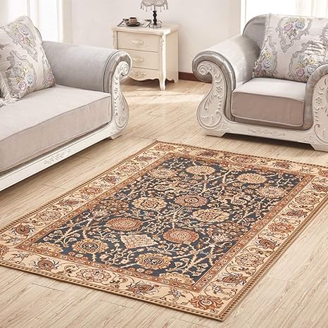 BFMAOYI Alfombra de la Sala de Estar de Estilo Europeo Dormitorio
