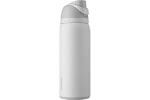 Owala FreeSip Insulated Stainless Steel Water Bottle with Straw, BPA-Free Sports Water Bottle, Great for Travel, 32 Oz, Shy Marshmallow