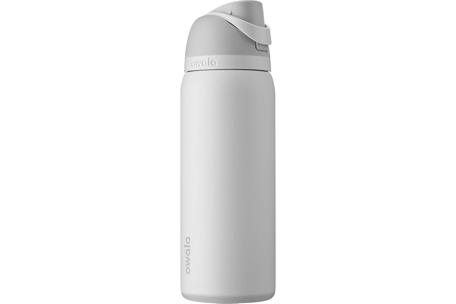 Owala FreeSip Stainless Steel Water Bottle 32 oz Shy Marshmallow Book
