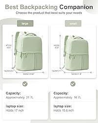 CADOLIM Large Travel Backpack For Women Laptop